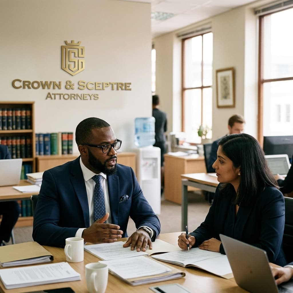 Professional law office meeting room