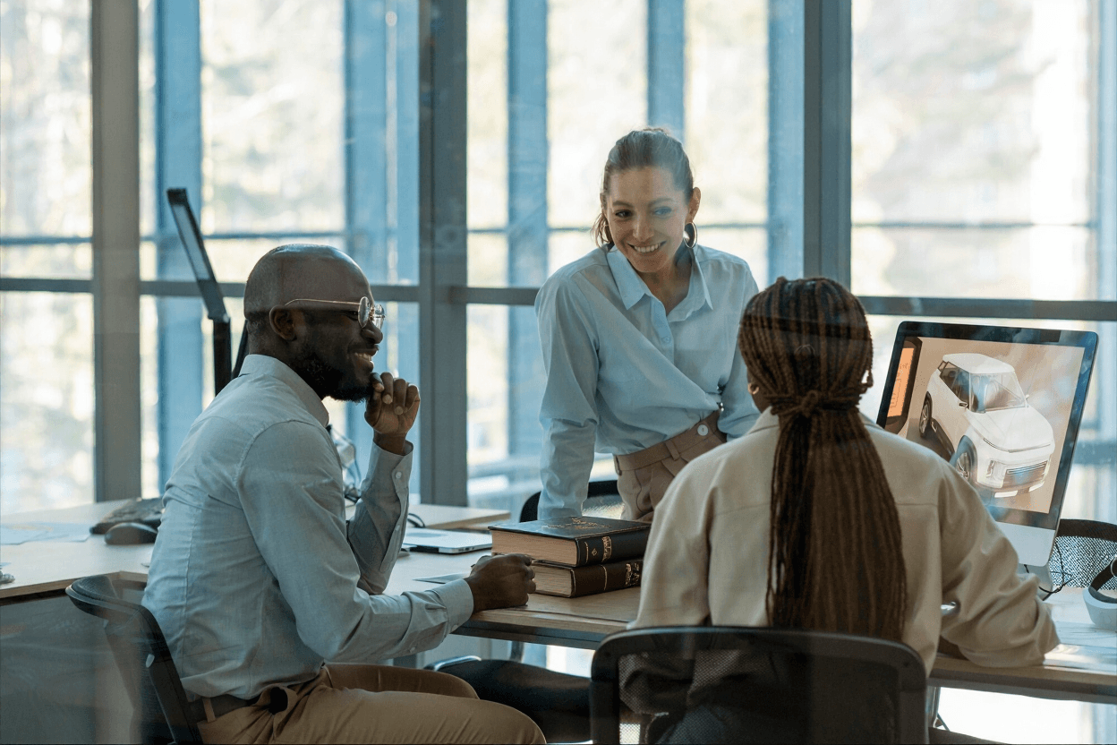 Legal team in a collaborative strategy session